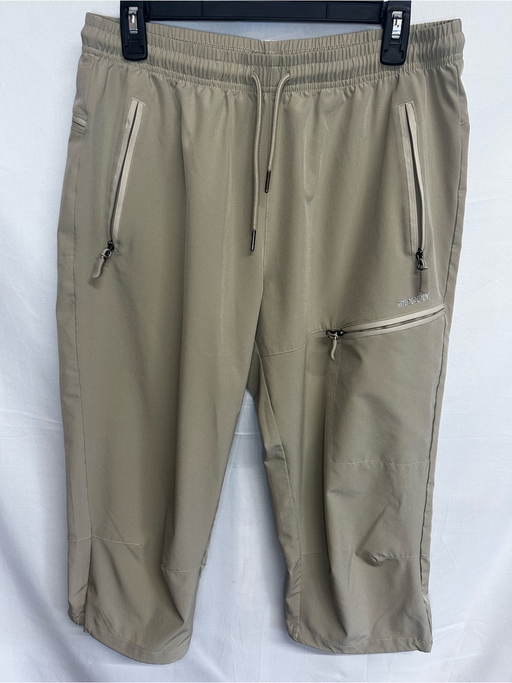Mocoly outdoor hiking cropped pants, tan color size large